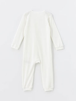 Bisiklet Yaka Bask?l? Erkek Bebek Tulum - Waikiki фото 2