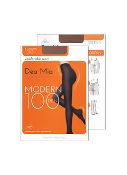 Колготки теплые DEA MIA MODERN 100 (микрофибра) mocca