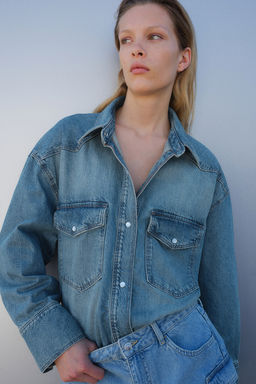 Camisa denim oversize