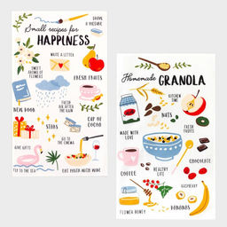 Набор кухонных полотенец Доляна Рецепты счастья, 35х60 см-2шт, 100% хлопок  фото 2