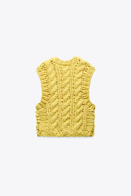 THICK KNIT WAISTCOAT - Zara фото 10