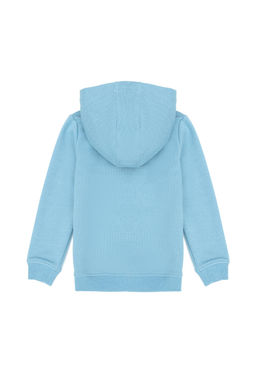 _ocuk Mavi Basic Kap__onlu Sweatshirt