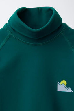 CAMISETA T?RMICA TRANSPIRABLE SKI COLLECTION / Verde agua - Zara фото 3