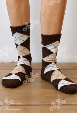 Носки из монгольской шерсти (арт. 01181) - Mongolka фото 8