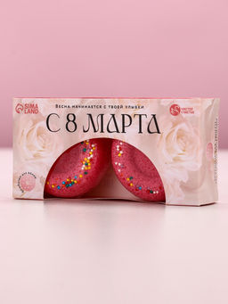 Цена за 2 шт. Бомбочки для ванны с добавками С 8 Марта!, 2?65 г, Чистое счастье фото 3