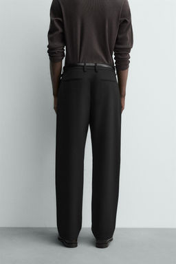 WOOL BLEND PLEATED TROUSERS - Zara фото 13