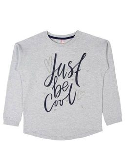 CRB wear/CWJ 62228 Джемпер для девочки, серый меланж/Ex.Cherubino
