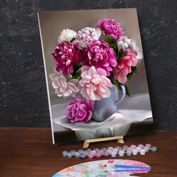 Картина по номерам на холсте с подрамником Букет 40 50 см - Школа талантов фото 3