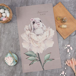 Полотенце Этель Счастья в дом 40х73 см, 100% хл, саржа 190 г/м2