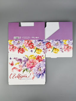 Подарочная коробка, упаковка, С 8 марта! Любви и красоты, 26?19?10 см