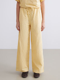 Beli Lastikli Desenli Geni? Pa?a Kad?n Pantolon