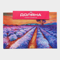 Салфетки сервировочные на стол Доляна «Пейзаж», 4 шт., 45×30 см