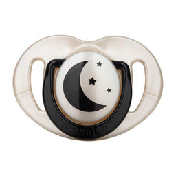 Двойная ортодонтическая пустышка с боксом для хранения 12+, Black & Pearl / Day & Night 2 шт 7124579 - Mamajoo фото 2