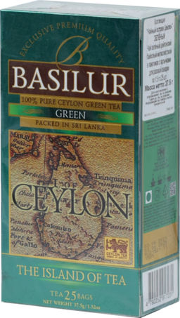 BASILUR. Чайный остров. Green карт.пачка, 25 пак.