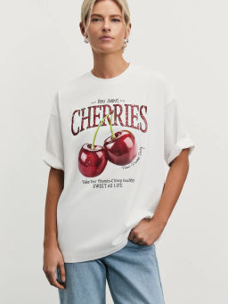 Футболка оверсайз с принтом / Zarina  фото 2