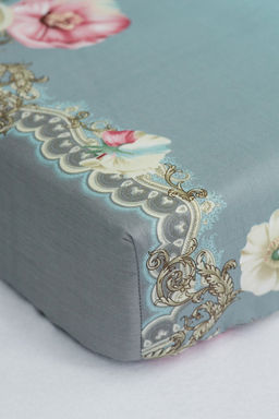 Простыня на резинке сатин 220х200