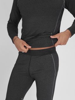 Комплект мужского термобелья без начеса темно-серого цвета 2213TC - FUYOUKAI фото 10