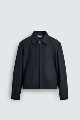 CROPPED FIT COTTON JACKET - Zara фото 7