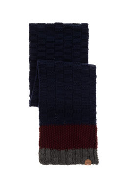 Меланжевый шарф антрацитового цвета для мальчика