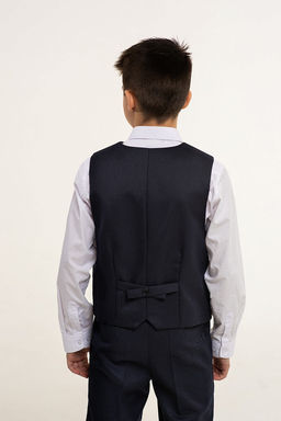 Синий жилет школьный для мальчика Инфанта, модель 1003/5 фото 3