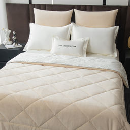 Комплект постельного белья на резинке Сатин Velvet Premium с Одеялом VPR007 180*200*25;160*200*25;140*200*25 Евро 4 Наволочки