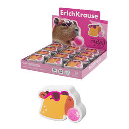 Ластик ErichKrause "CapyBarbara" (63063) термопластичная резина, 33*25*7см