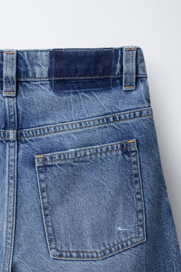 RIPPED WIDE-LEG JEANS - Zara фото 4
