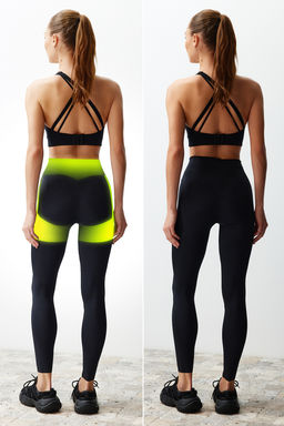 Premium Siyah 2. Katman ile Ekstra Kar?n Toparlay?c? Push Up Tam Boy Orme Spor Tayt THMSS24TY00015