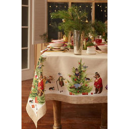 Скатерть новогодняя «Этель» Noble Christmas, 150×220 +/-3 см с ГМВО, 100% хлопок, саржа 190 г/м²