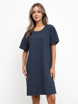 Туника хлопок 100%,синяя