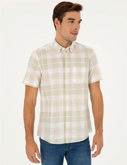 Haki Regular Fit K_sa Kollu G_mlek