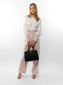 LACCOMA сумка WJ7249-черный эко кожа хлопок фото 2