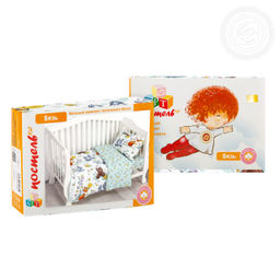 Колобок Детский/Пододеяльник: 1 шт. - 147*112; Простыня: 1 шт. - 150*110; Наволочка: 1 шт. - 40*60; Бязь ясельная - Артпостелька фото 5