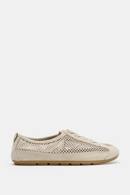 ZAPATILLA REJILLA TIRADOR / Blanco Crudo - Zara фото 3