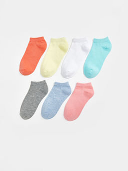 Basic K?z ?ocuk Patik ?orap 7li