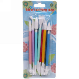 Цена за 3 шт. Инструменты для украшения тортов в наборе 8шт цветные