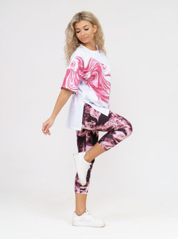 909 Костюм "белый/бордо"