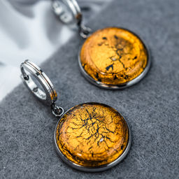 Серьги из муранского стекла METALLICA LS3552