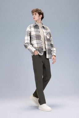 Pantolon Slim Fit Dar Kesim Cepli Dar Paca