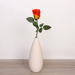 Цветок искусственный "Natur" 50см Розочка оранжевая