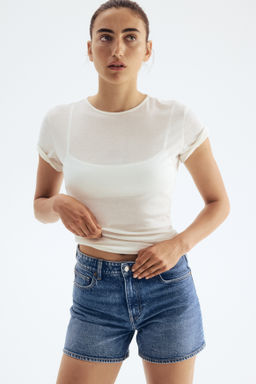 Pantal?n corto en denim - H&m фото 5