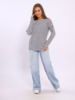 *Джемпер тельняшка женский Ф-3-039 - Новое кимоно фото 10