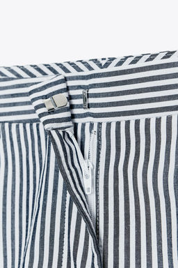STRIPED CULOTTES WITH BELT - Zara фото 7