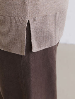 Bisiklet Yaka Kad?n Triko Tunik