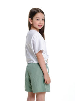 Футболка для девочки UD 7519 белый - Mini maxi фото 3