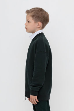 К 302500/черный жакет (бомбер) для мал