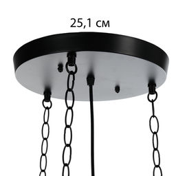 Светильник «Джолли» 4хЕ27 40 Вт черный 40×12×87 см
