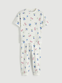 Bisiklet Yaka K?z ?ocuk Pijama Tak?m?