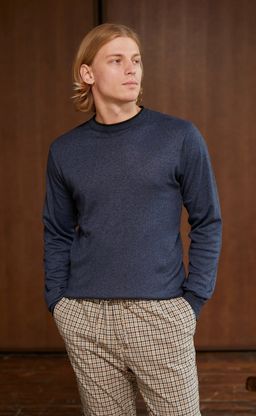 Джемпер F121-01-3 d.blue - Fine joyce фото 4