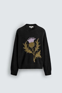 LIMITED EDITION JACQUARD THISTLE JUMPER - Zara фото 9